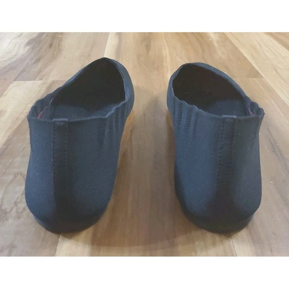 Skechers Womens SN 48885W Air Cooled Slip On Black Ballet Flats Stretch Fit 11 W